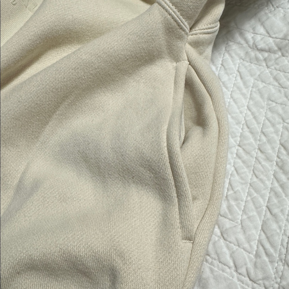Essentials Cream High-Collar Zip Jacket - Picture 9 of 9